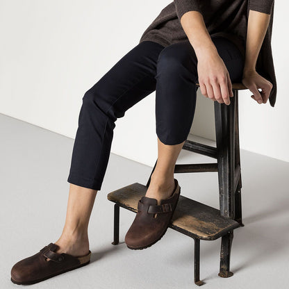 Boston | Soft Footbed | Oiled Leather | Habana Brown - clog - Birkenstock