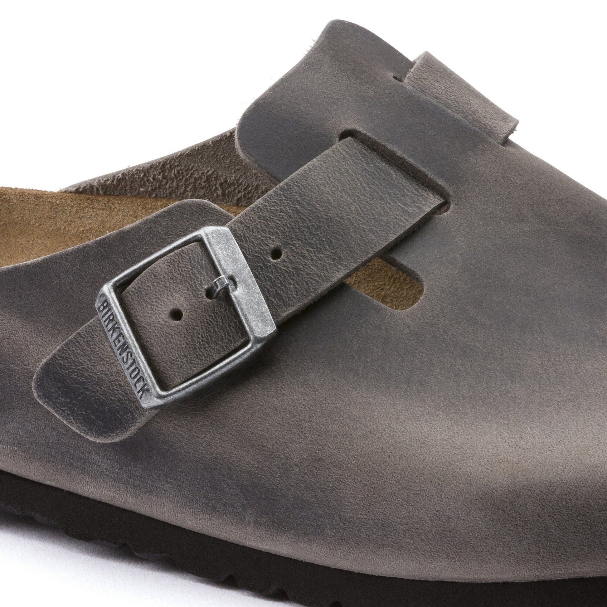 Boston Soft Footbed | Oiled Leather | Iron - clog - Birkenstock
