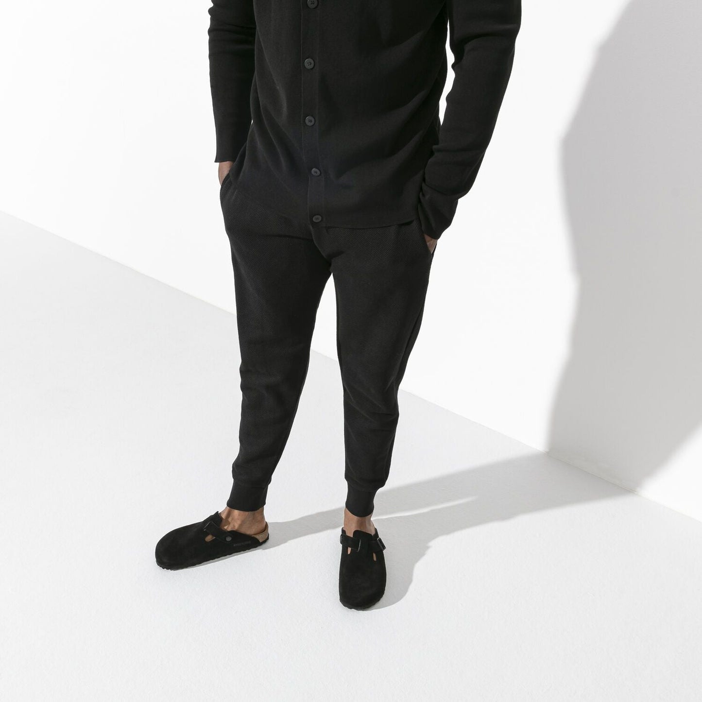Boston | Soft Footbed | Suede | Black - Clog - Birkenstock