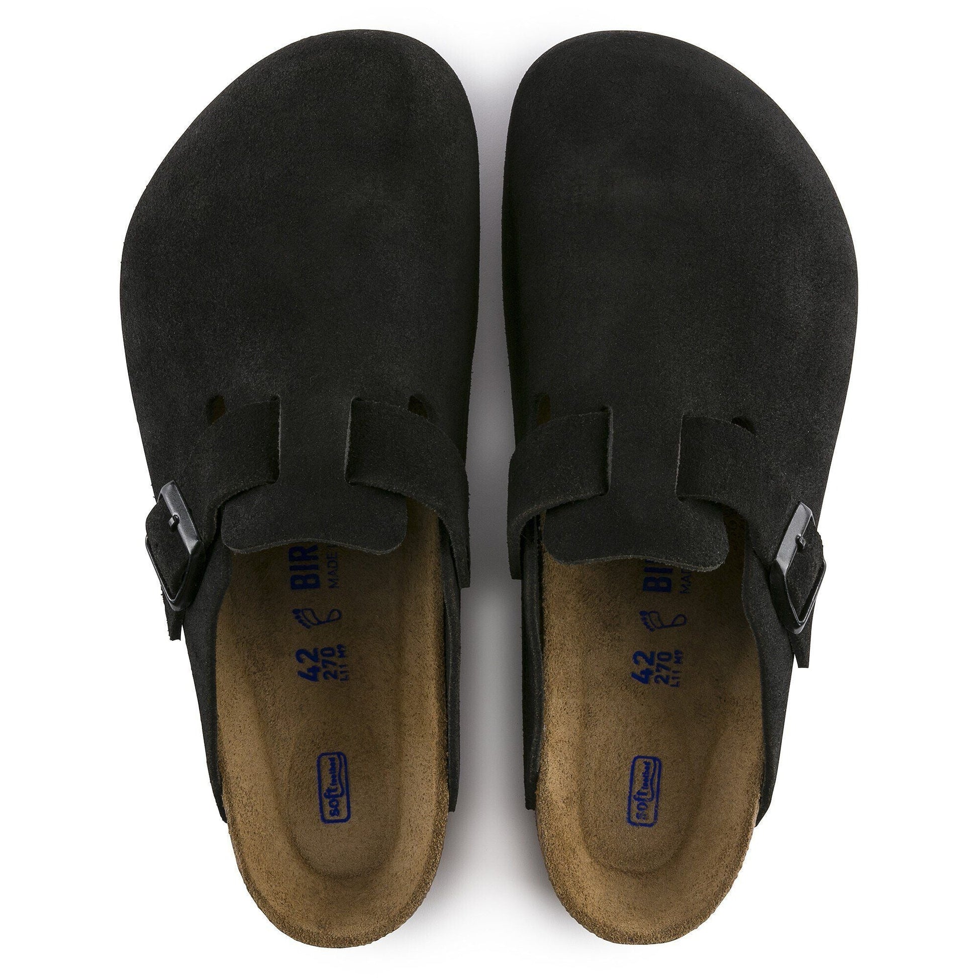 Boston | Soft Footbed | Suede | Black - clog - Birkenstock