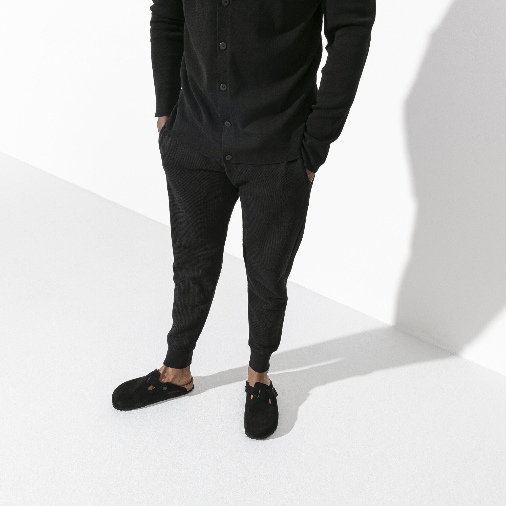 Boston | Soft Footbed | Suede | Black – Birkenstock Midtown