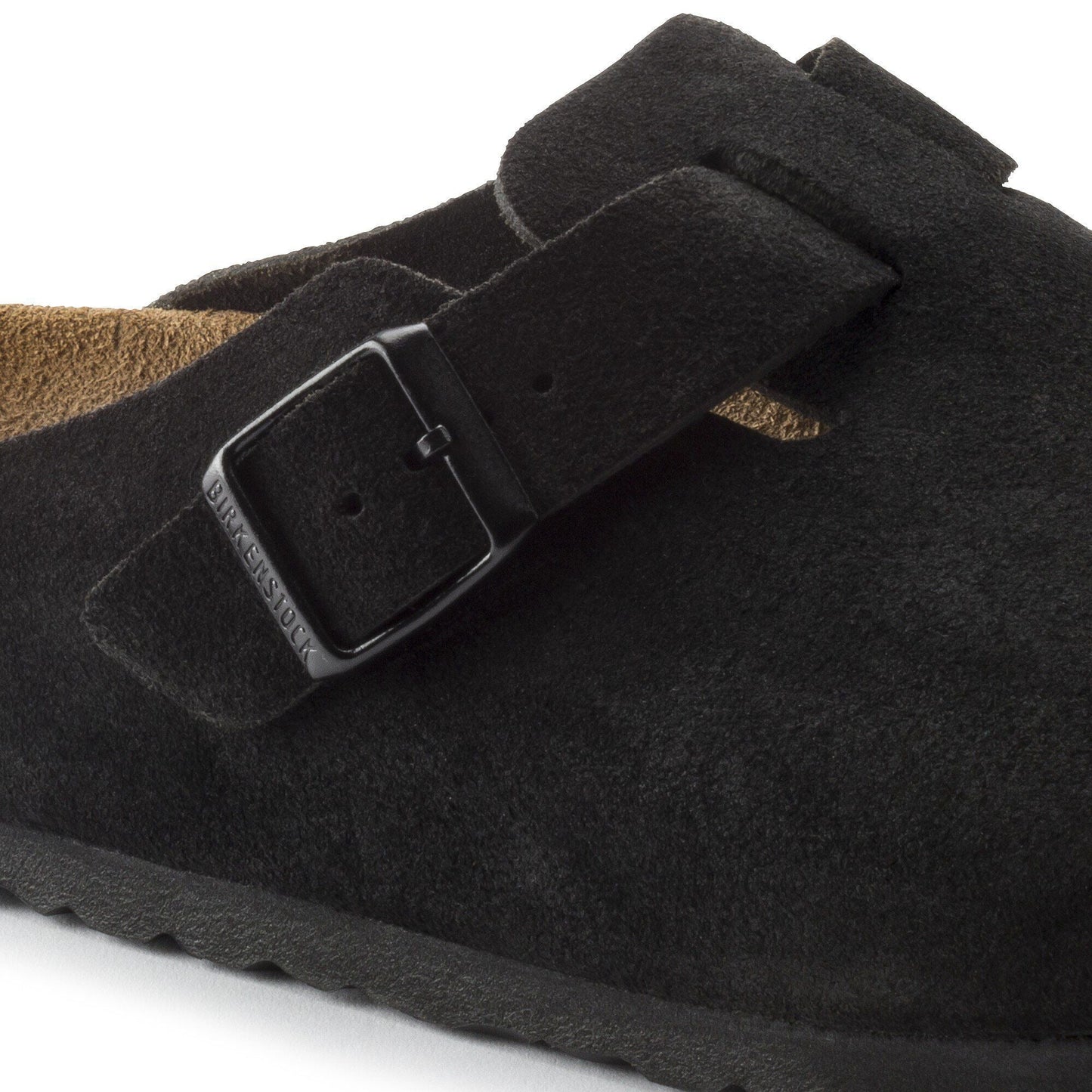 Boston | Soft Footbed | Suede | Black - clog - Birkenstock