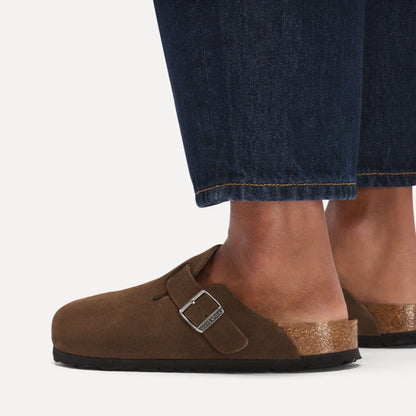 Boston | Soft Footbed | Suede | Carafe - clog - Birkenstock
