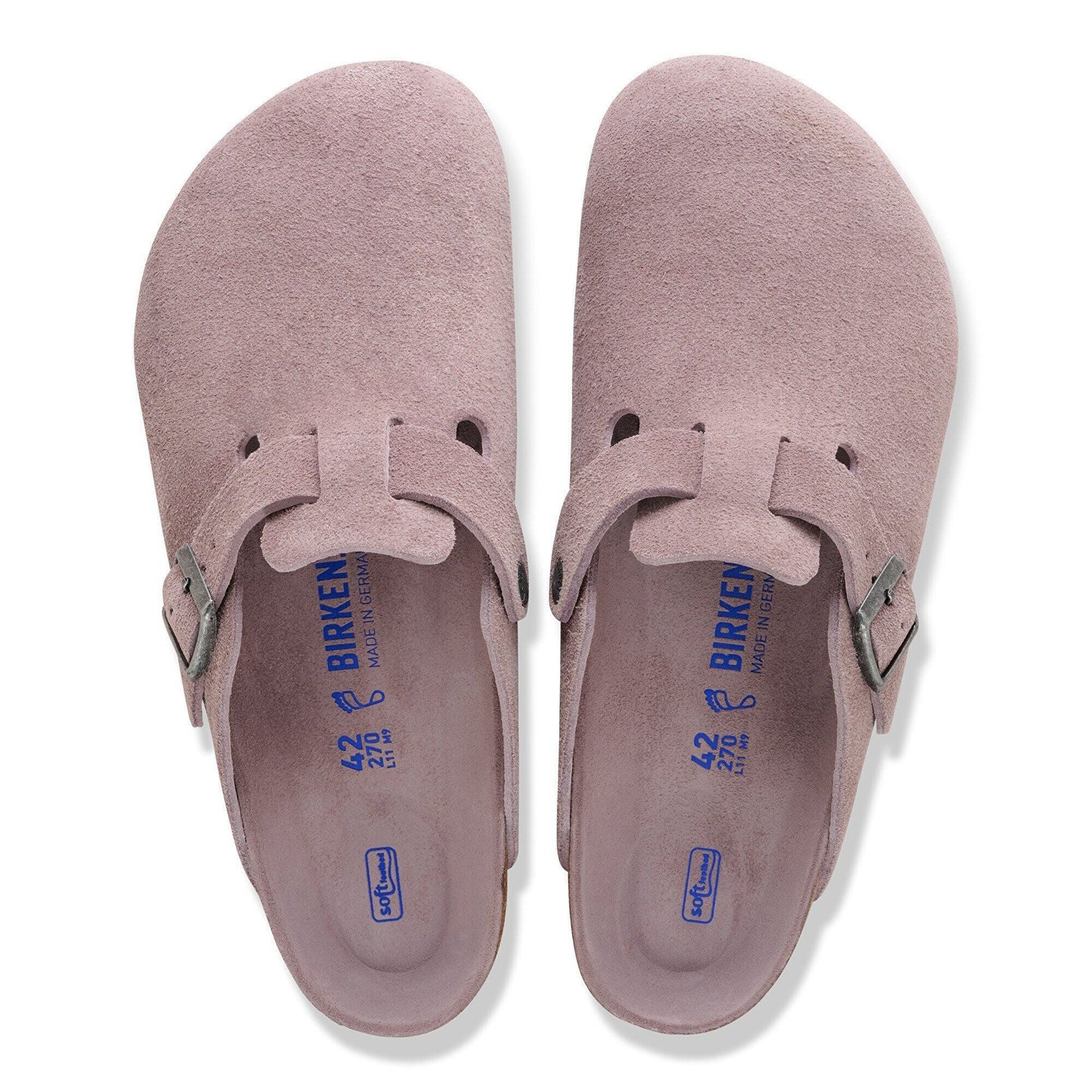 Boston | Soft Footbed | Suede | Faded Purple - clog - Birkenstock