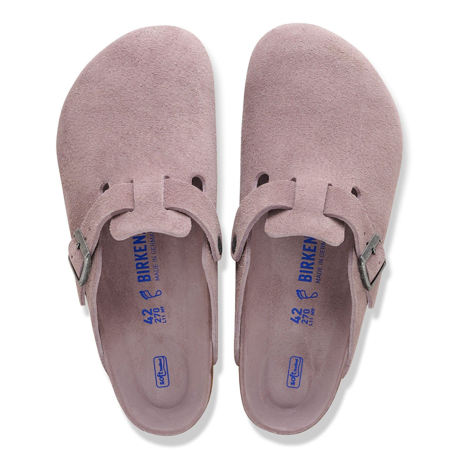 Boston | Soft Footbed | Suede | Faded Purple - clog - Birkenstock
