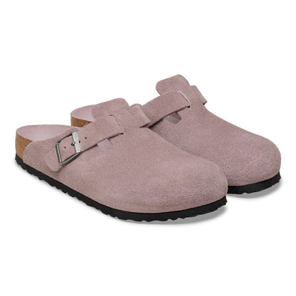 Boston | Soft Footbed | Suede | Faded Purple - clog - Birkenstock