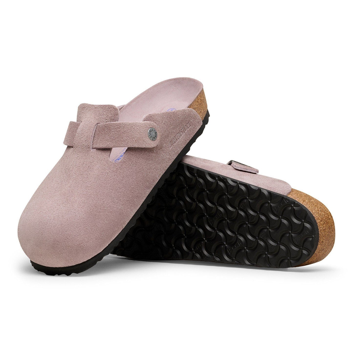 Boston | Soft Footbed | Suede | Faded Purple - Clog - Birkenstock