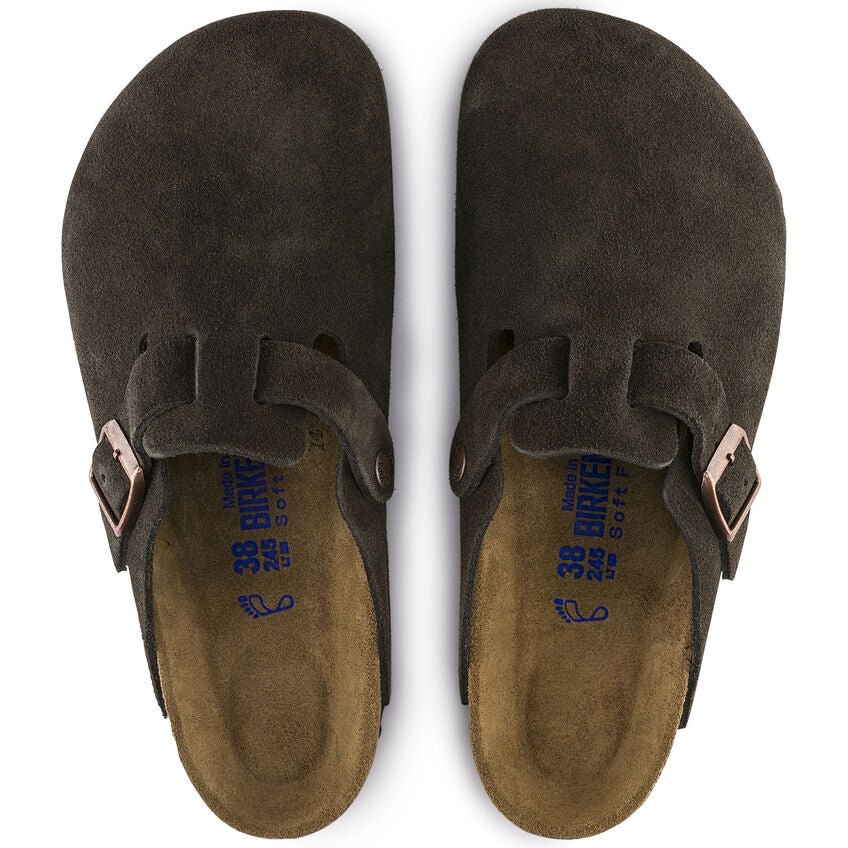 Boston | Soft Footbed | Suede | Mocha – Birkenstock Midtown