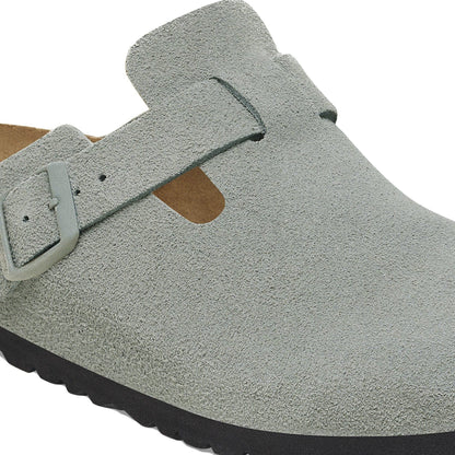 Boston | Soft Footbed | Suede | Pure Sage - clog - Birkenstock