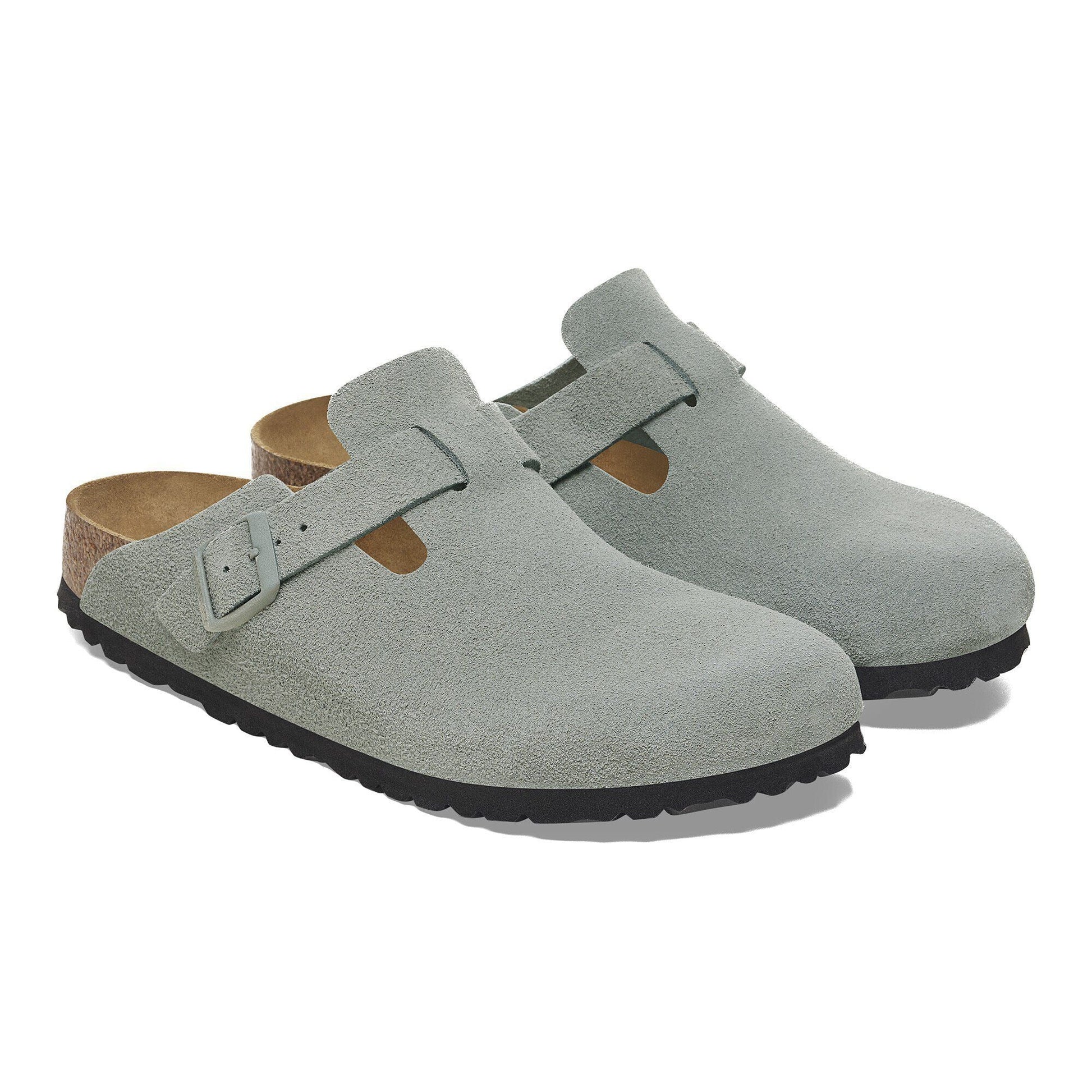 Boston | Soft Footbed | Suede | Pure Sage - clog - Birkenstock