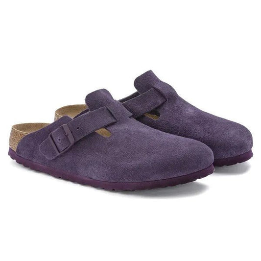 Boston | Soft Footbed | Suede | Wine - Clog - Birkenstock