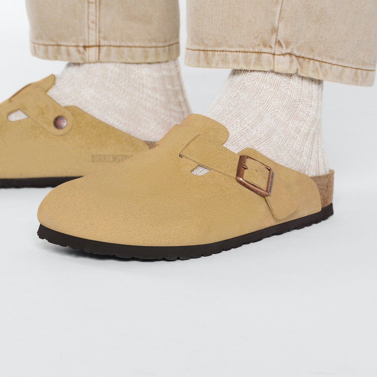 Boston | Suede | Latte Cream - clog - Birkenstock