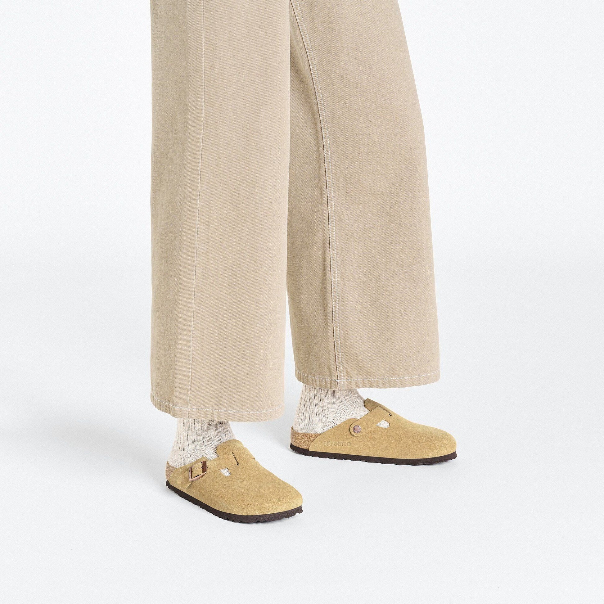 Boston | Suede | Latte Cream - clog - Birkenstock