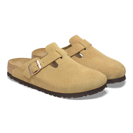 Boston | Suede | Latte Cream - Clog - Birkenstock