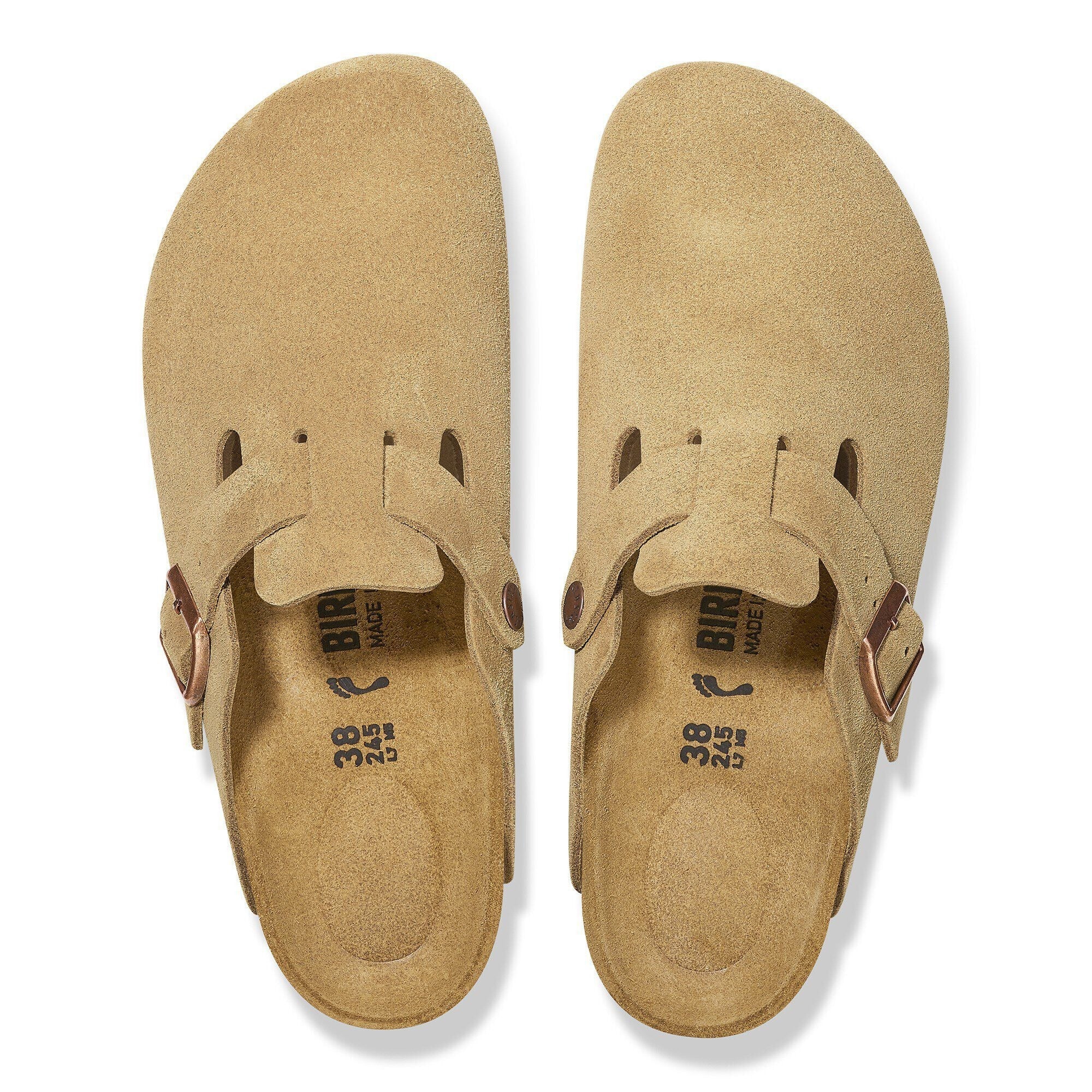 Boston | Suede | Latte Cream – Birkenstock Midtown