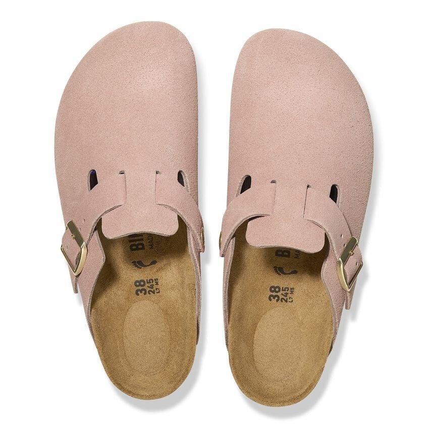 Boston | Suede | Light Rose - Clog - Birkenstock