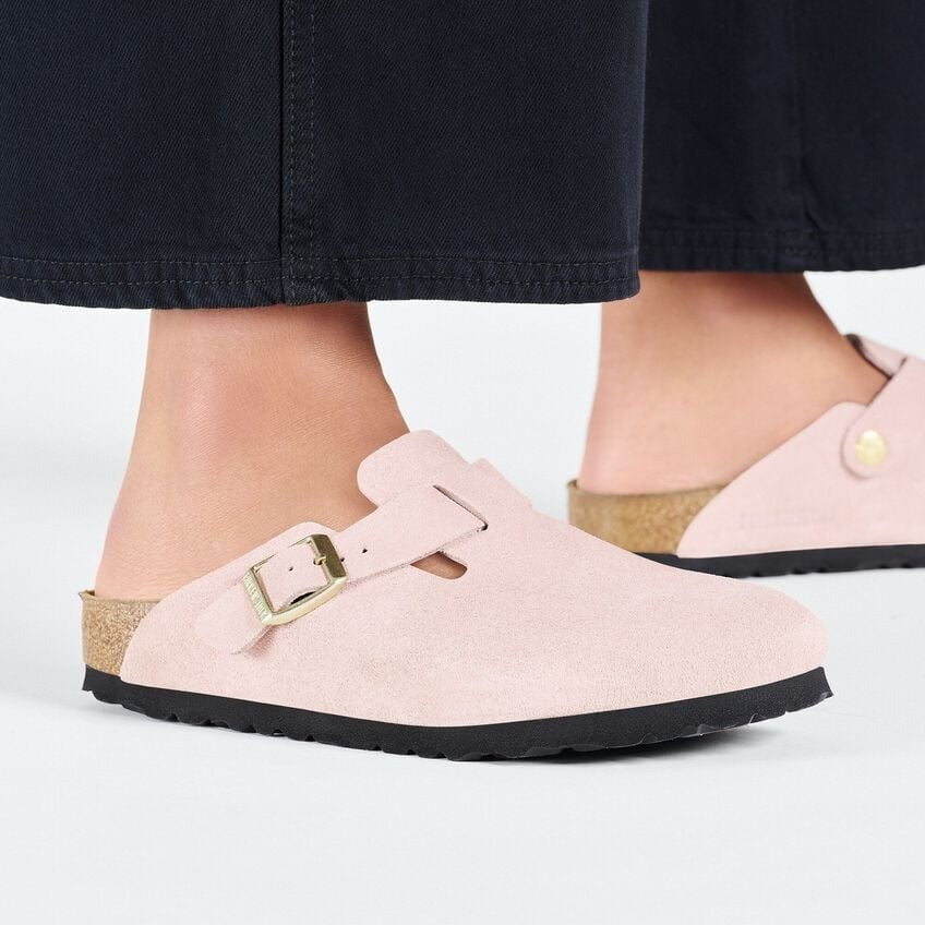 Boston | Suede | Light Rose - Clog - Birkenstock