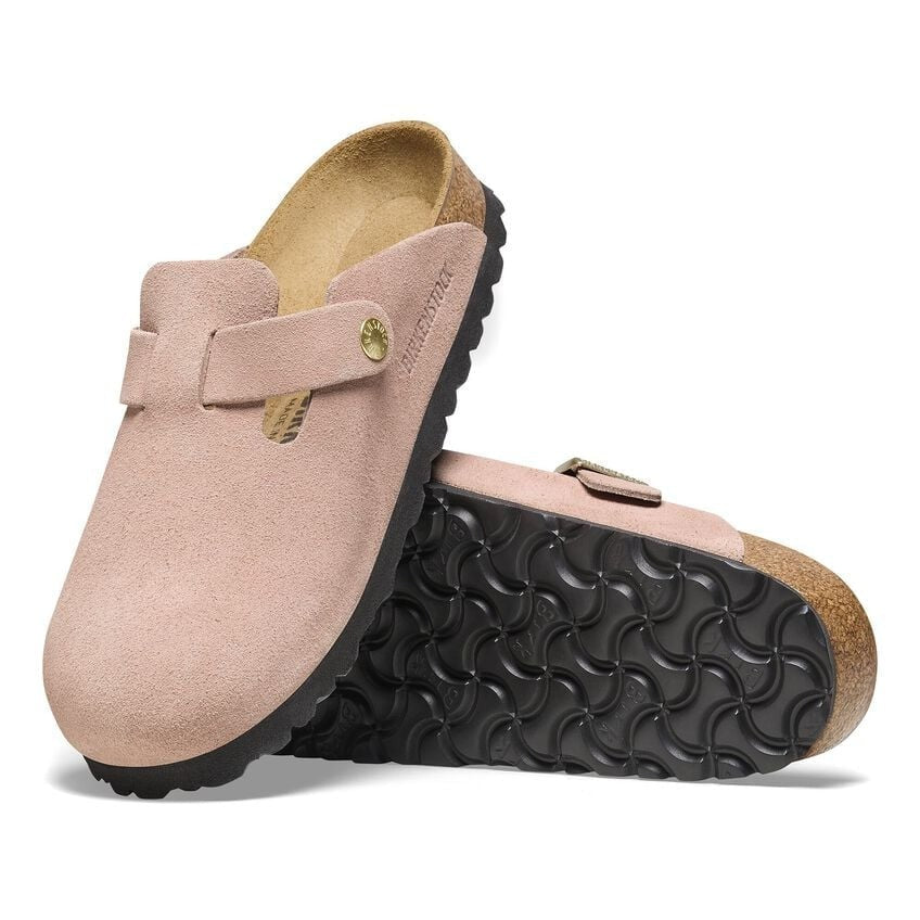 Boston | Suede | Light Rose - Clog - Birkenstock