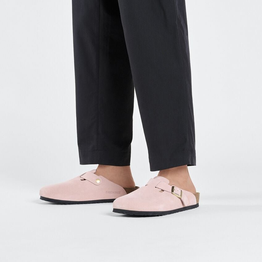 Boston | Suede | Light Rose - Clog - Birkenstock