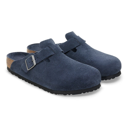 Boston | Suede | Navy - clog - Birkenstock