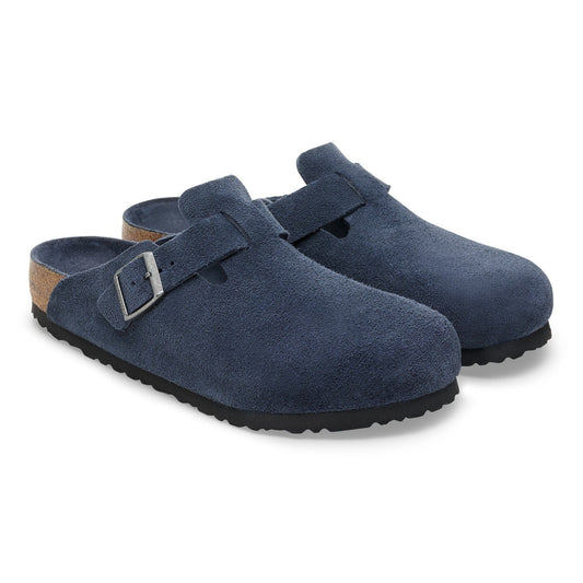 Boston | Suede | Navy - clog - Birkenstock