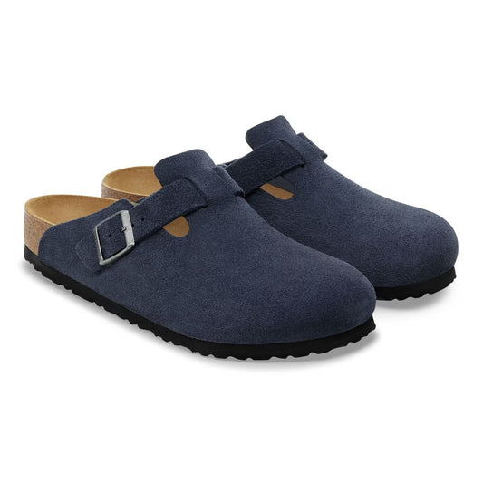 Boston | Suede | Navy - Clog - Birkenstock