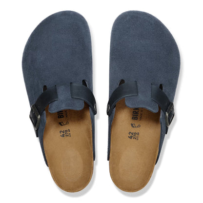 Boston | Suede | Navy - Clog - Birkenstock