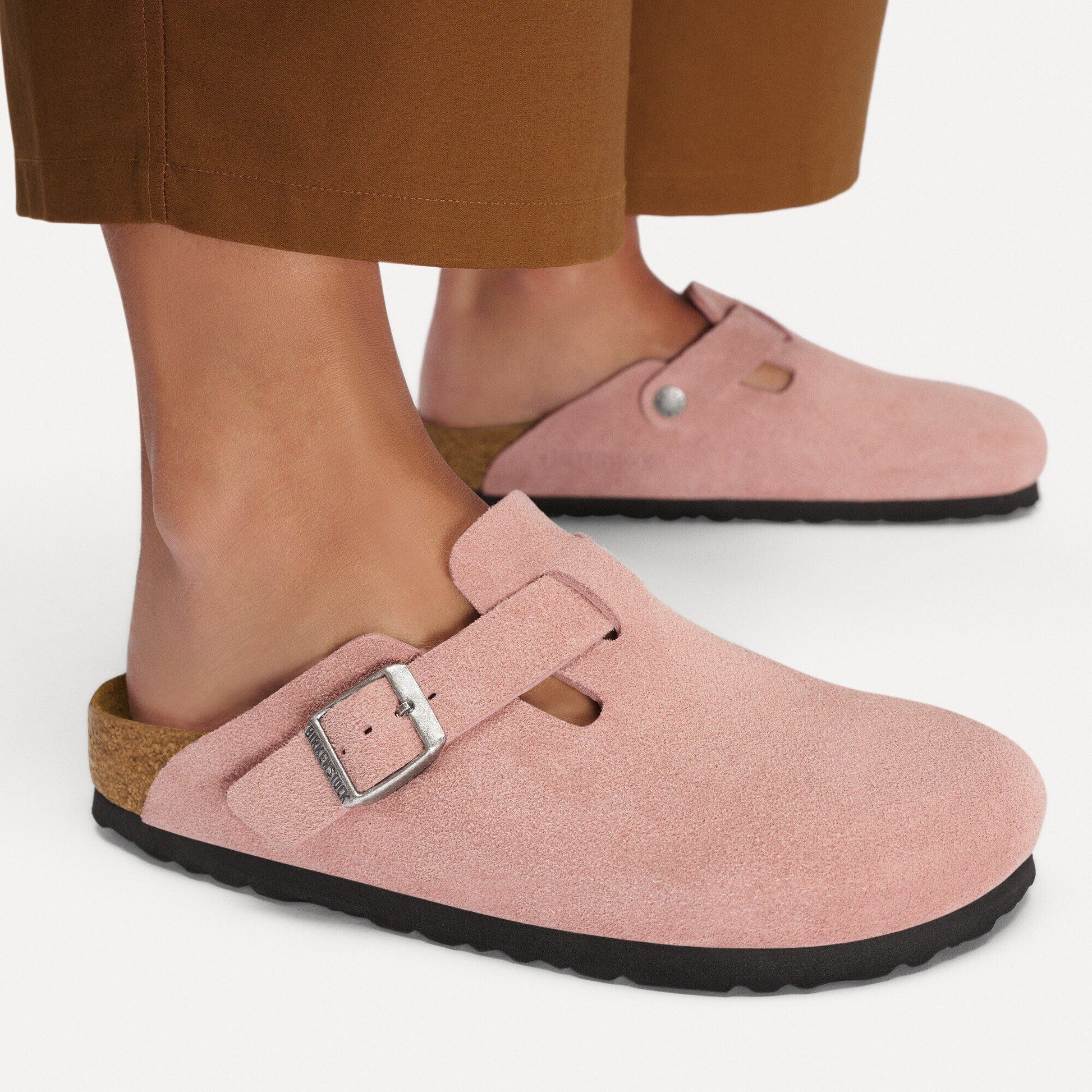 Boston | Suede | Pink Clay - clog - Birkenstock