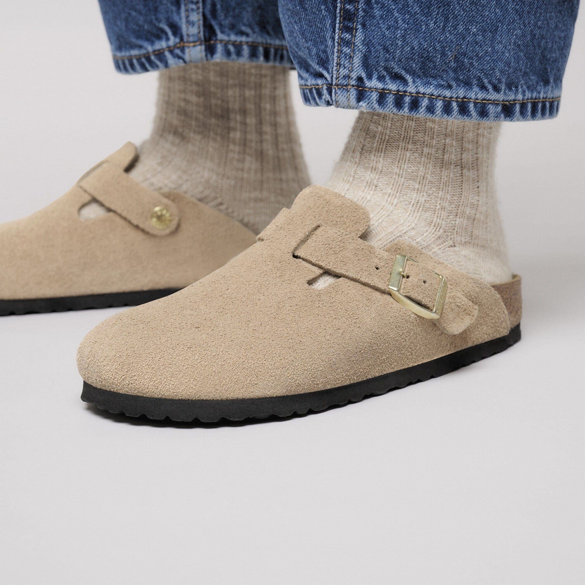 Boston | Suede | Sandcastle - clog - Birkenstock