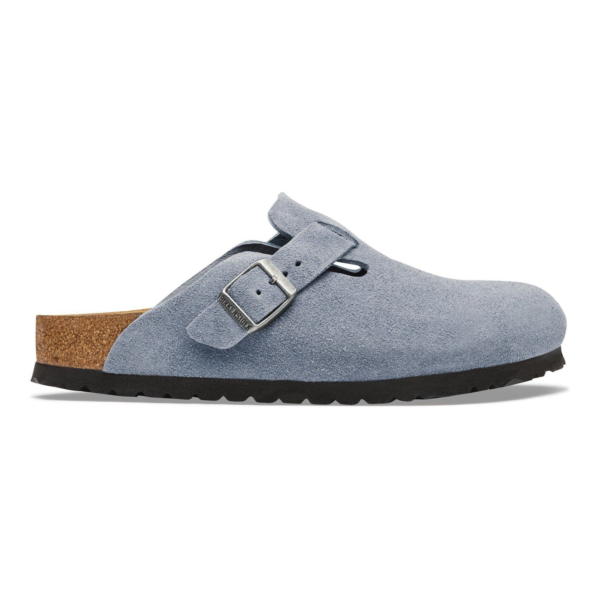 Boston | Suede | Stone Blue - clog - Birkenstock