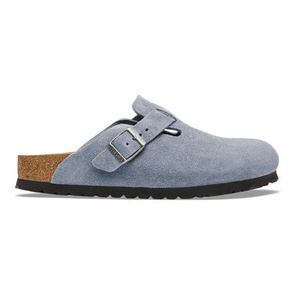 Boston | Suede | Stone Blue - clog - Birkenstock