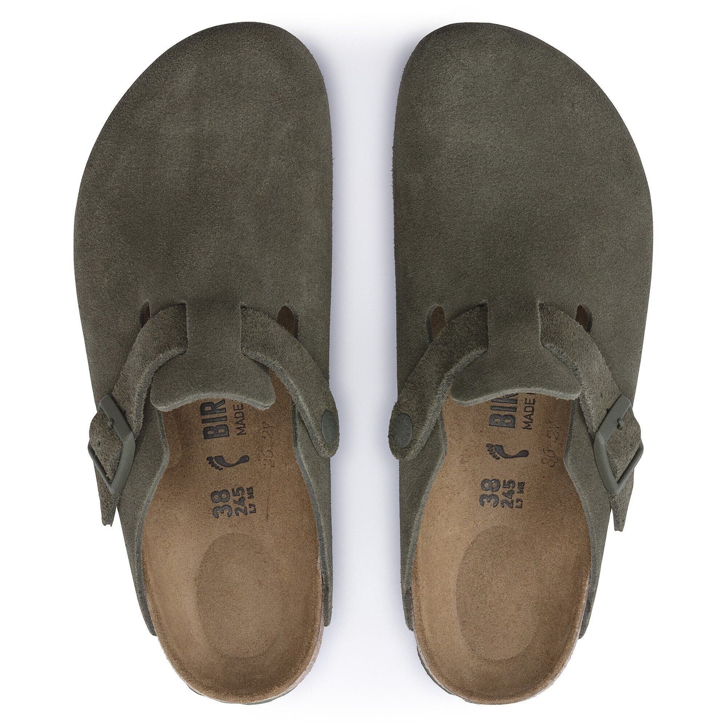 Boston | Suede | Thyme - clog - Birkenstock