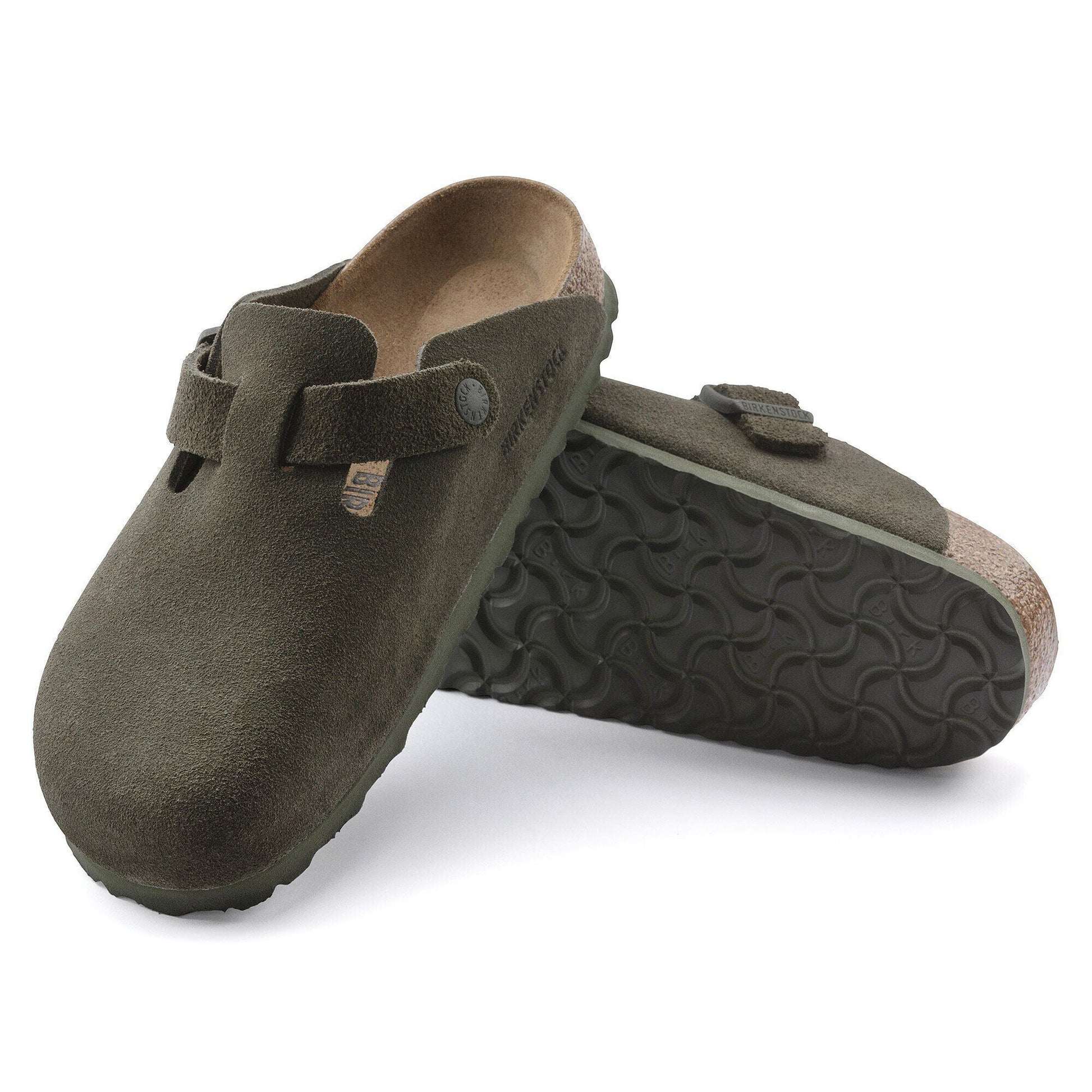 Boston | Suede | Thyme - clog - Birkenstock