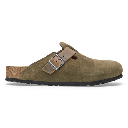 Boston | Suede/Oiled Leather | Thyme - Clog - Birkenstock