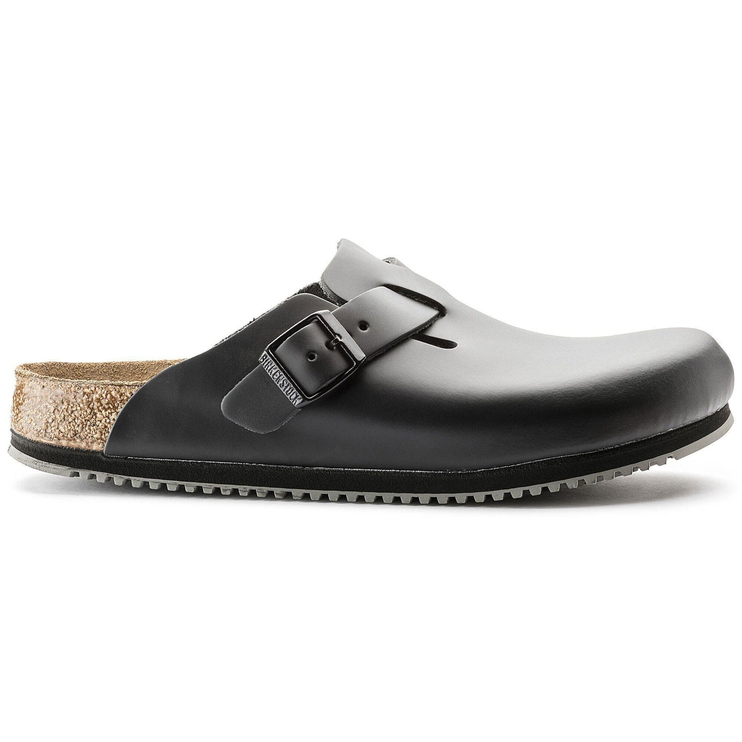 Boston Super Grip | Leather | Black - clog - Birkenstock