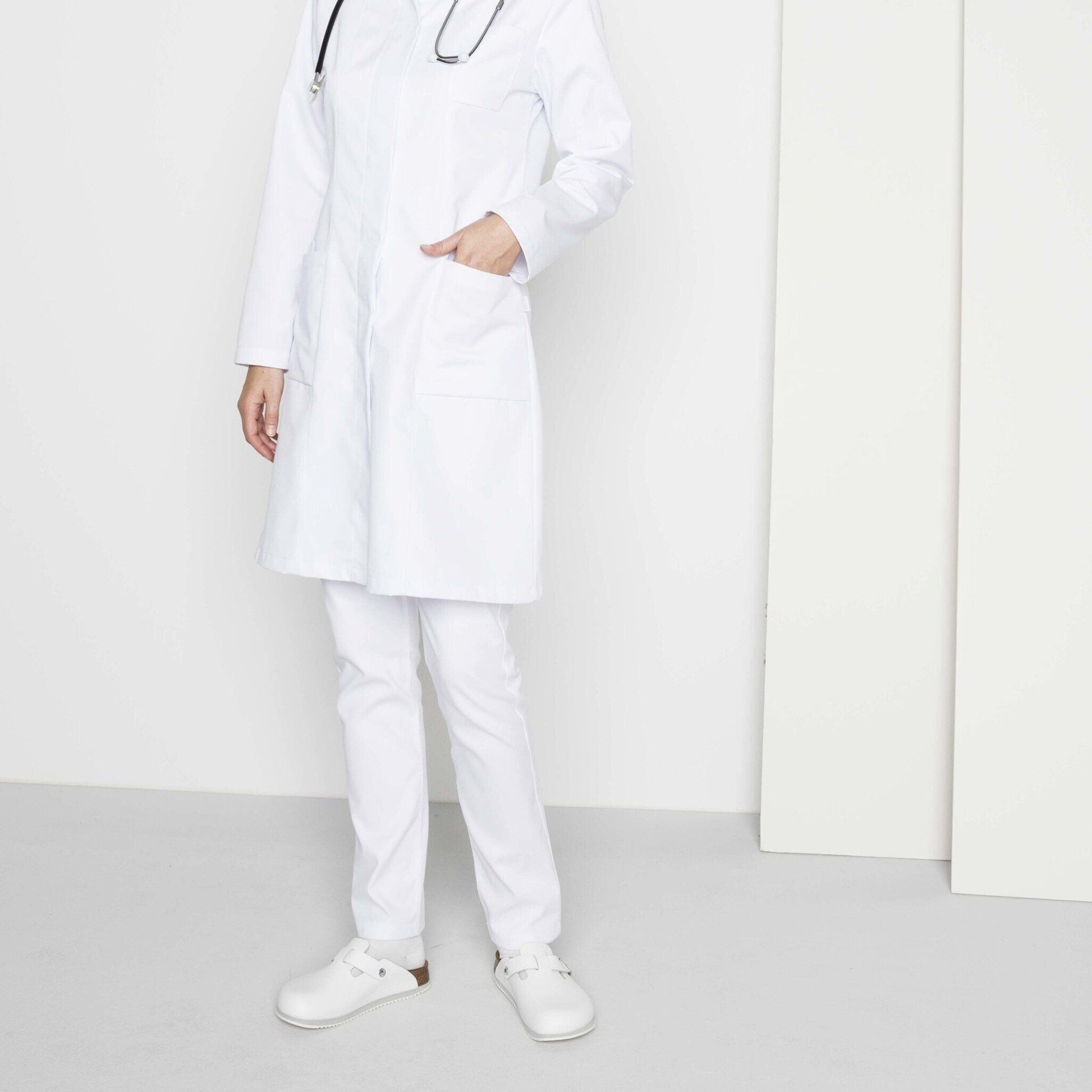 Boston Super Grip | Leather | White - clog - Birkenstock