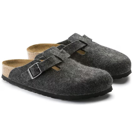 Boston | Wool | Anthracite - Clog - Birkenstock