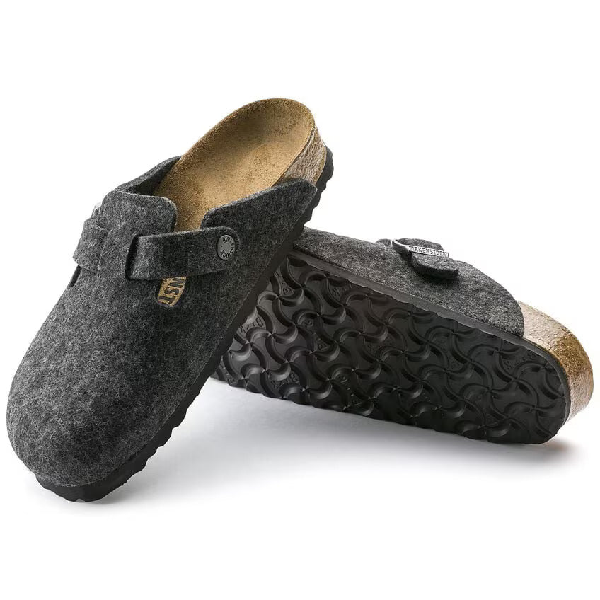 Boston | Wool | Anthracite - Clog - Birkenstock