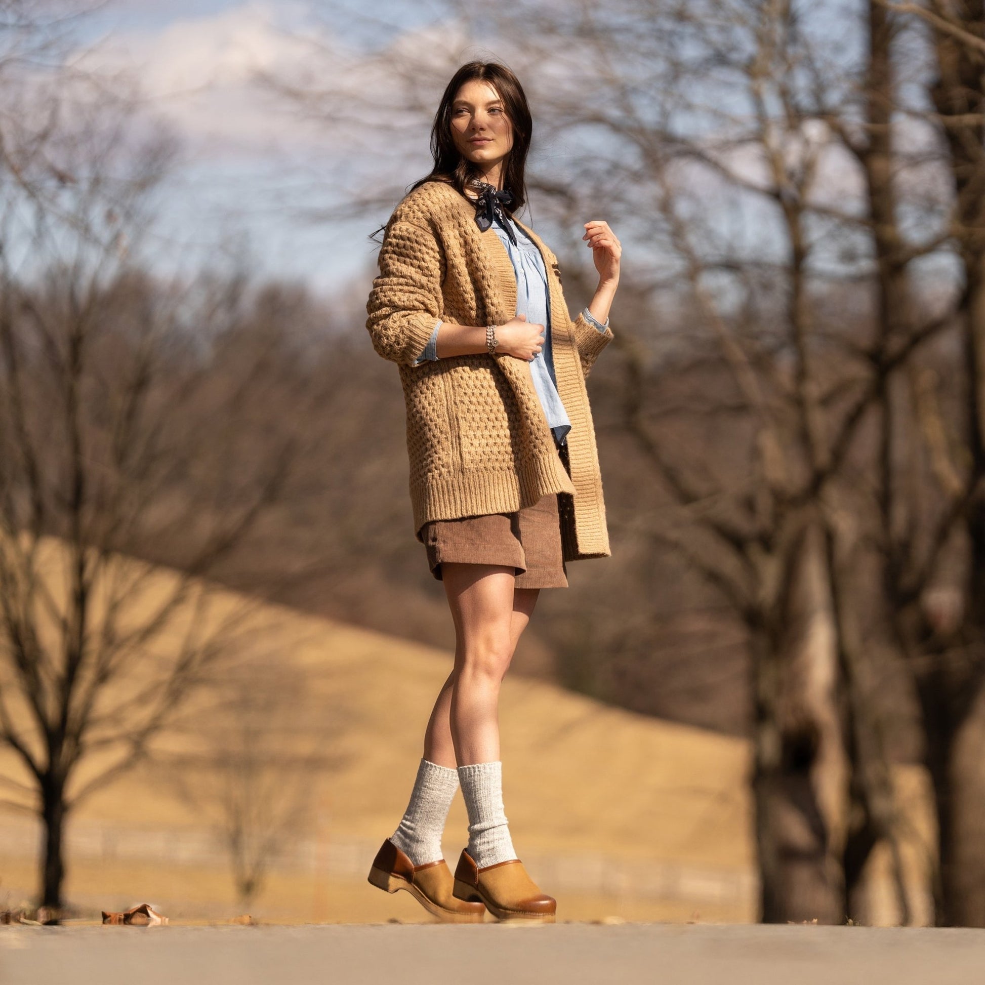 Brenna | Burnished Suede | Tan - clog - Dansko