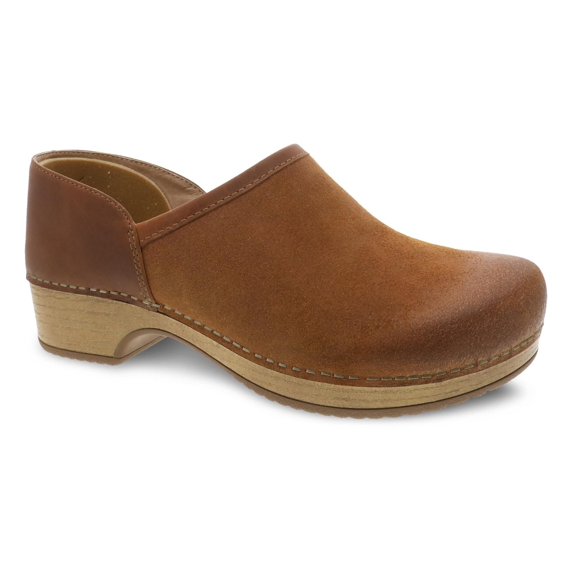Brenna | Burnished Suede | Tan - clog - Dansko