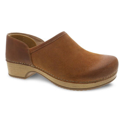 Brenna | Burnished Suede | Tan - clog - Dansko
