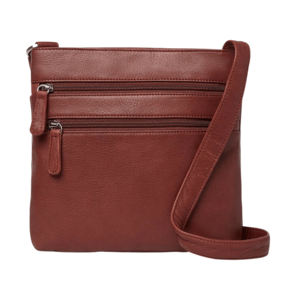 Brooke Triple Zip | Brandy - Bag - Osgoode Marley