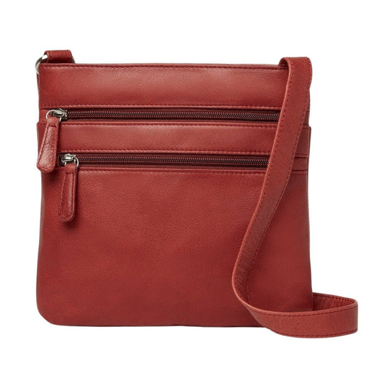 Brooke Triple Zip | Leather | Henna - Bag - Osgoode Marley