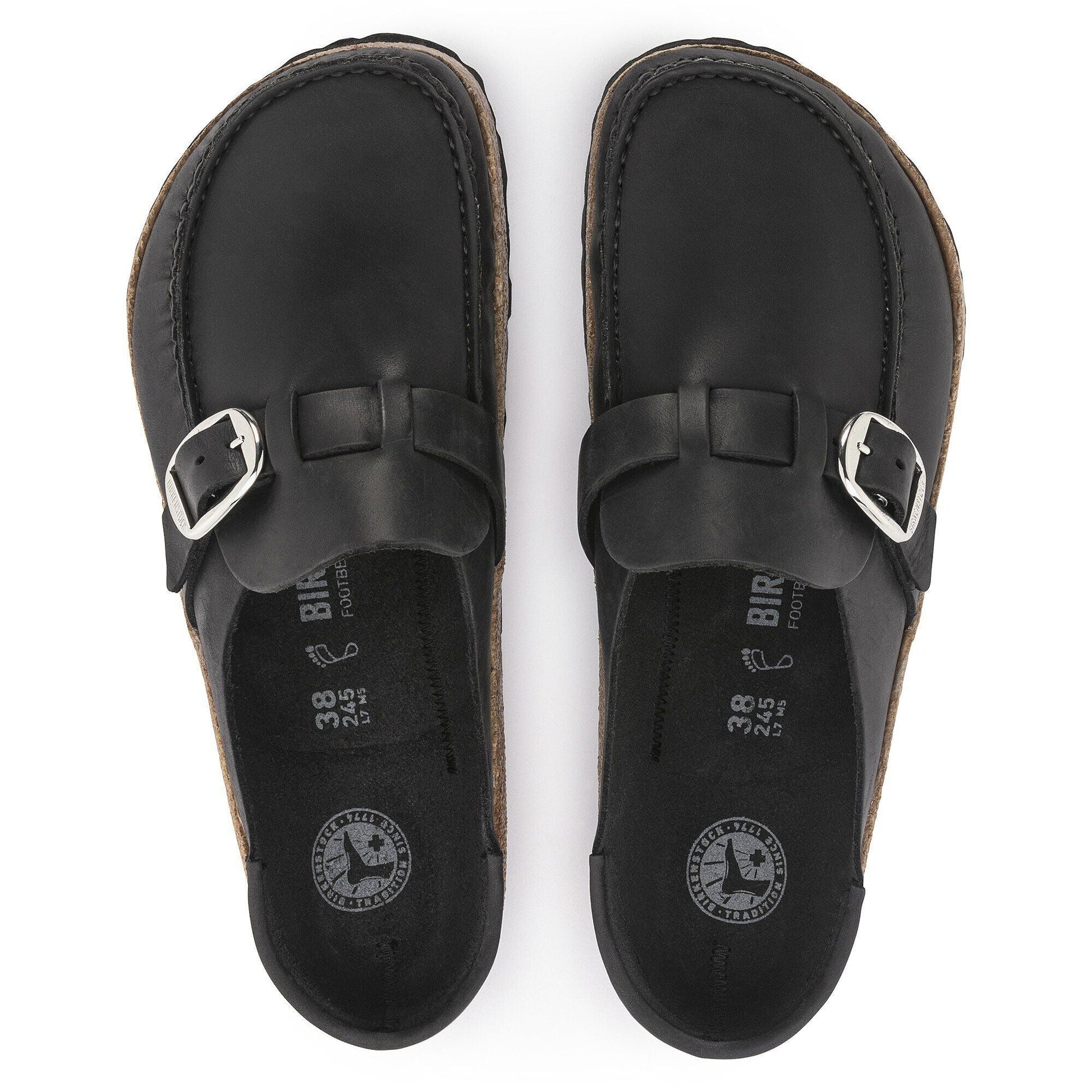 Buckley | Oiled Leather | Black - clog - Birkenstock
