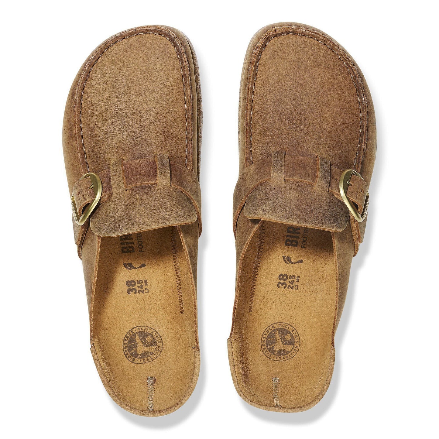 Buckley | Oiled Leather | Cognac - clog - Birkenstock