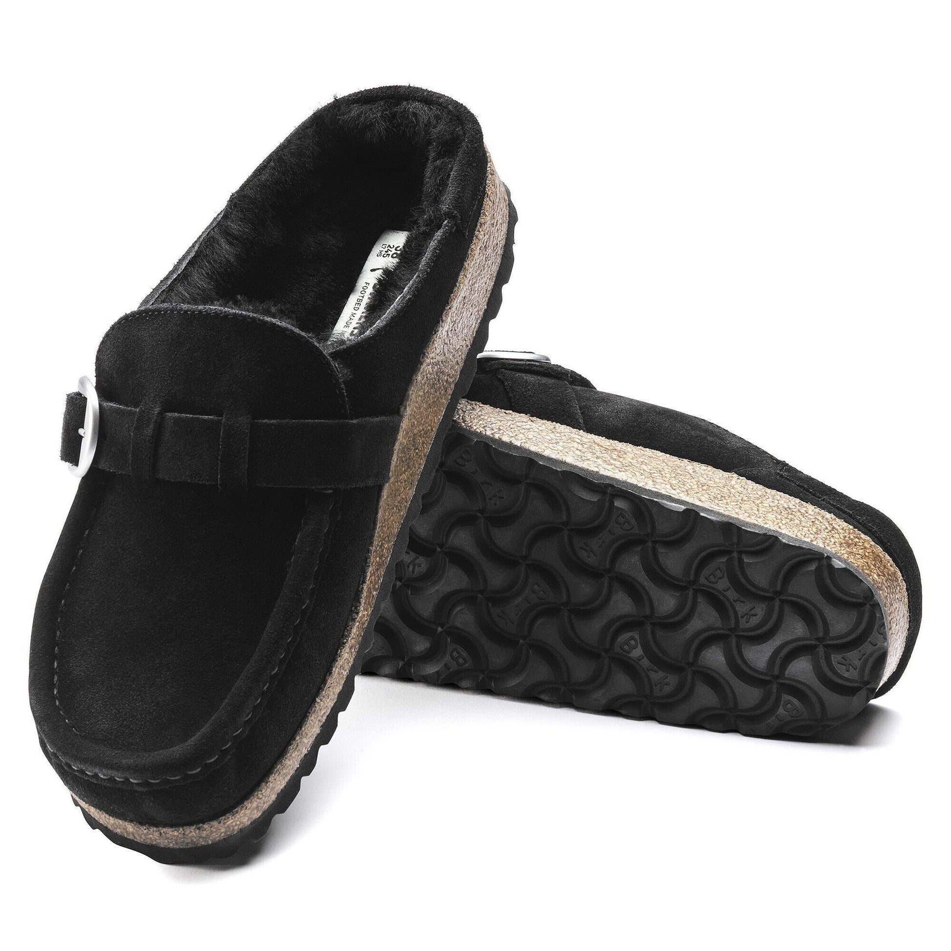 Buckley Shearling | Suede | Black - clog - Birkenstock