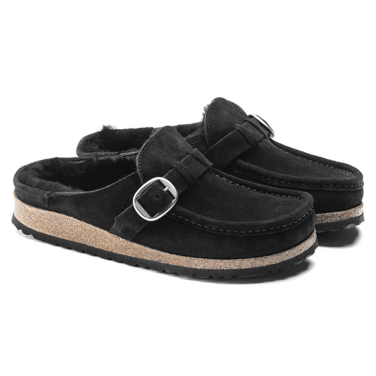 Buckley Shearling | Suede | Black - clog - Birkenstock
