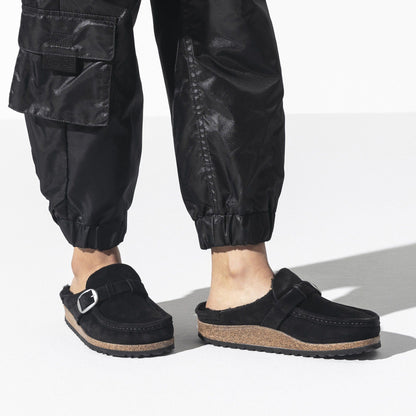 Buckley Shearling | Suede | Black - clog - Birkenstock