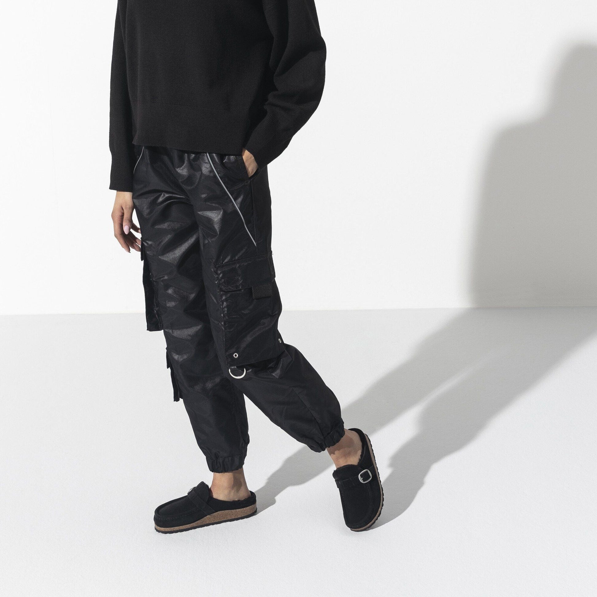 Buckley Shearling | Suede | Black - clog - Birkenstock