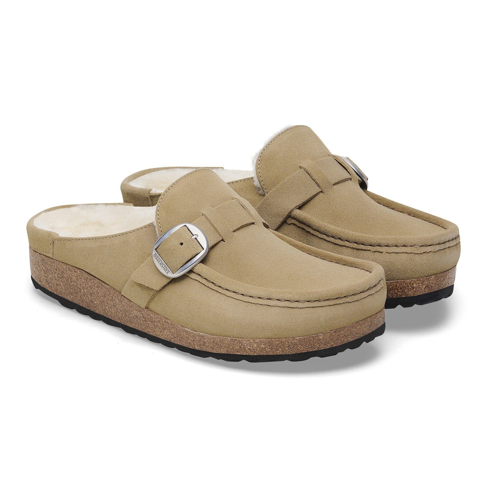 Buckley Shearling | Suede | Taupe - clog - Birkenstock
